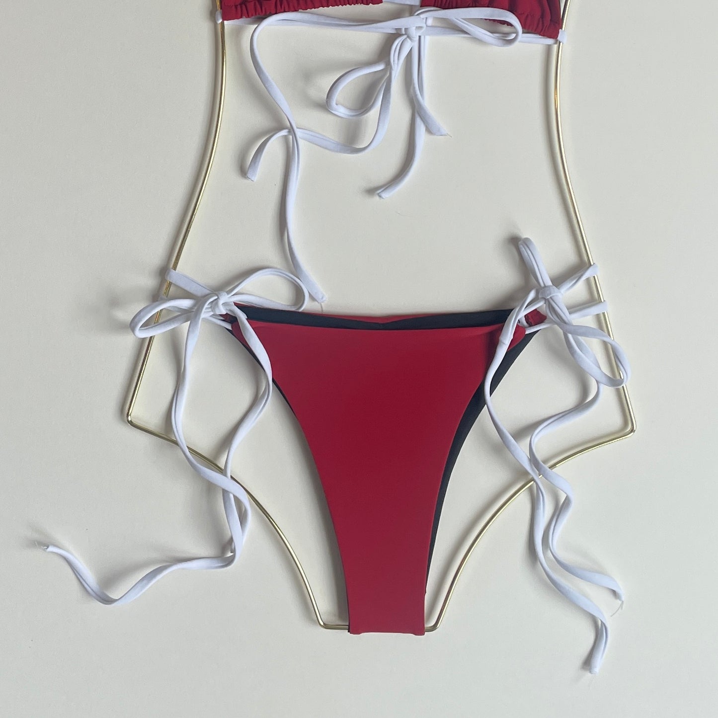 Dutch Bikini Bottom: Cherry Red