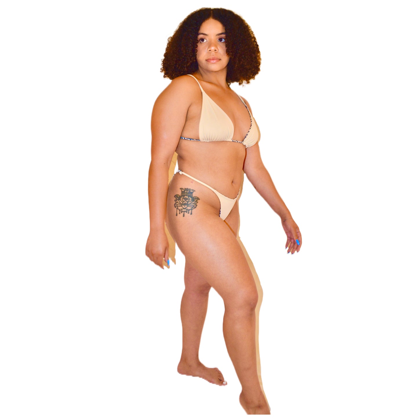 Love Reversible Bikini Bottom- Biltmore Print / Isle Sand