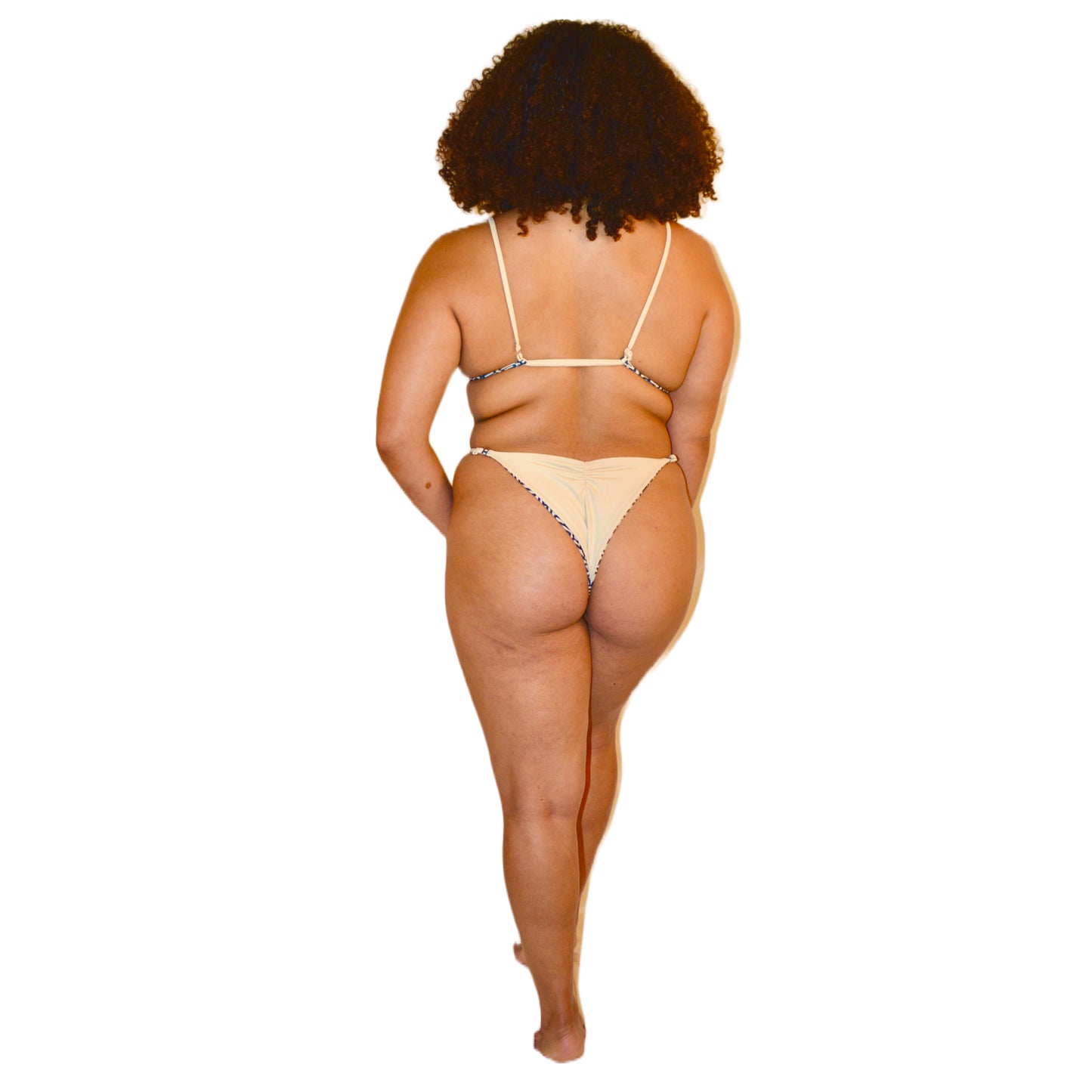 Love Reversible Bikini Bottom- Biltmore Print / Isle Sand