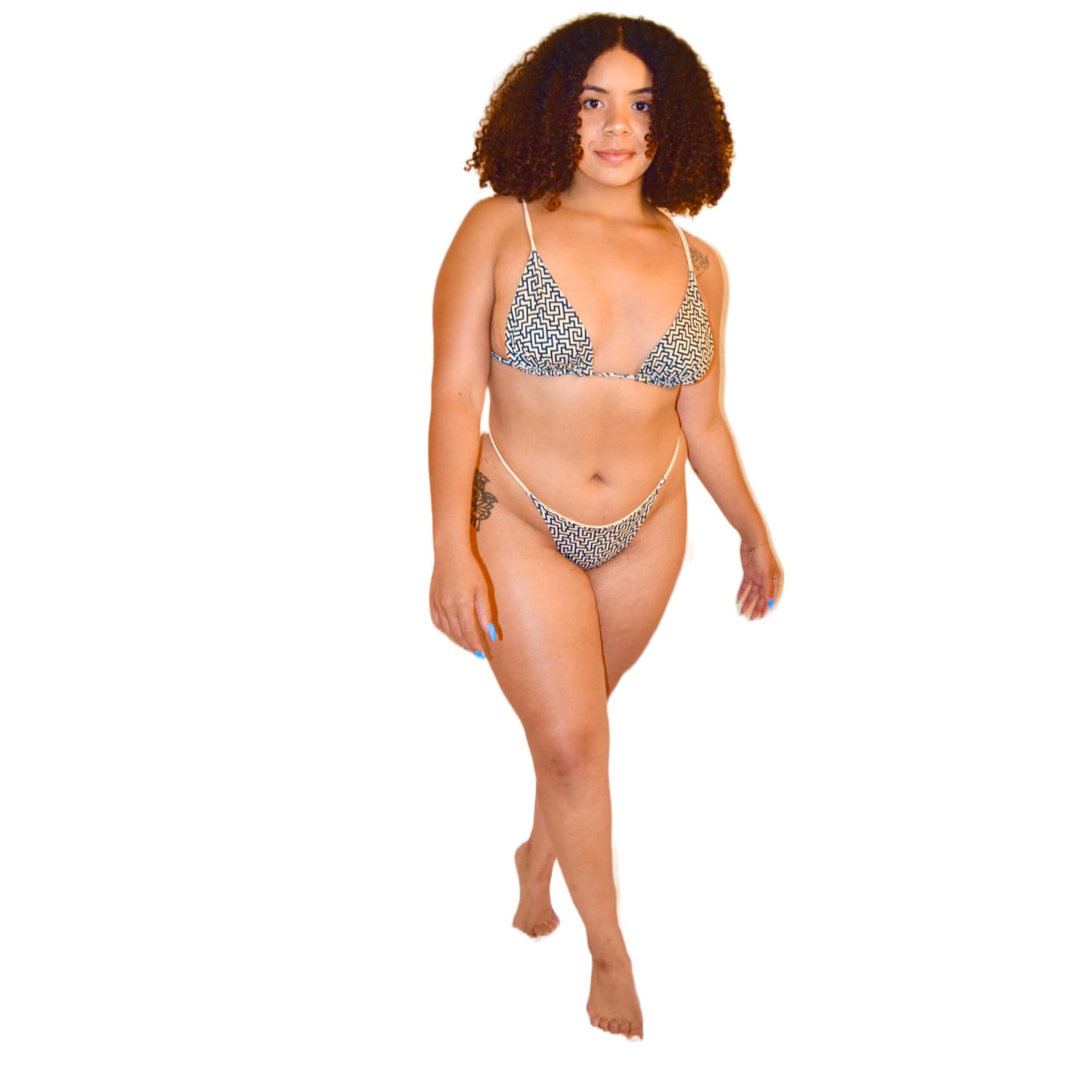 Love Reversible Bikini Bottom- Biltmore Print / Isle Sand