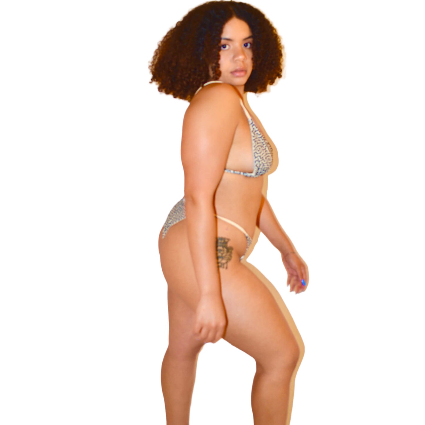 Love Reversible Bikini Bottom- Biltmore Print / Isle Sand
