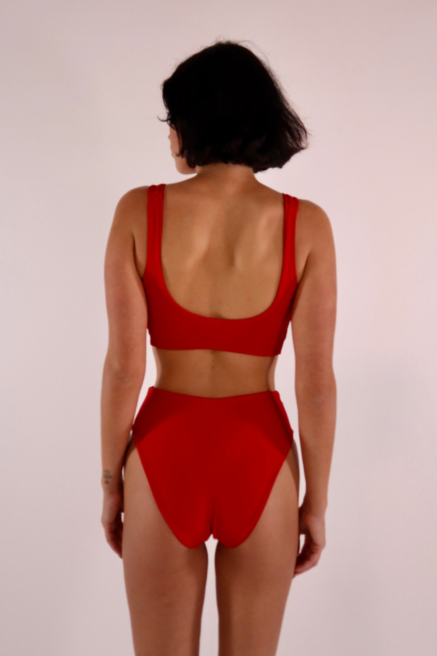 Grace High Waist: Lover Red