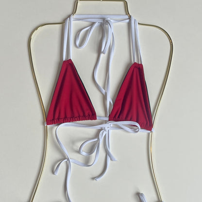 Dutch Bikini Top: Cherry Red