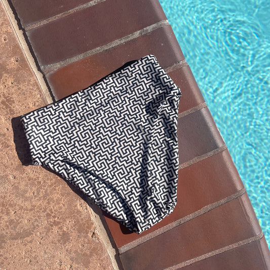 Grace High Waist Bottom: Biltmore Geo Print