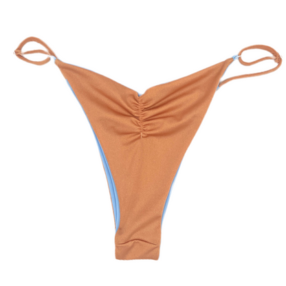 Love Reversible Bikini Bottom - Peach Fuzz / Glass Slipper