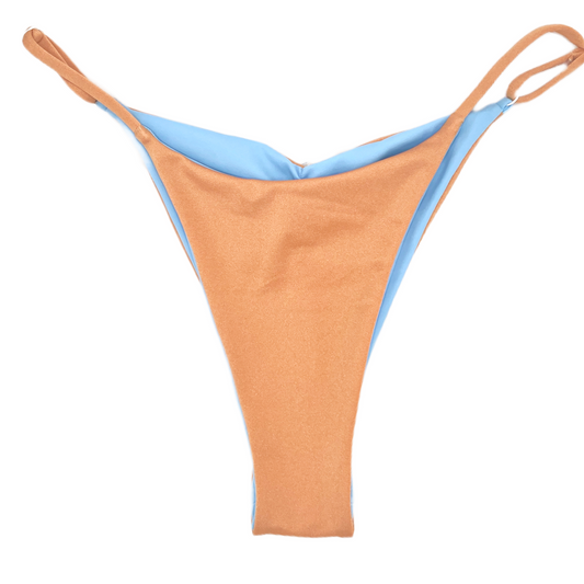 Love Reversible Bikini Bottom - Glass Slipper / Peach Fuzz