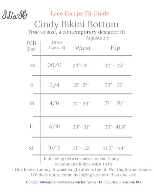 Cindy Lace String Bikini Bottom: Madame Noir