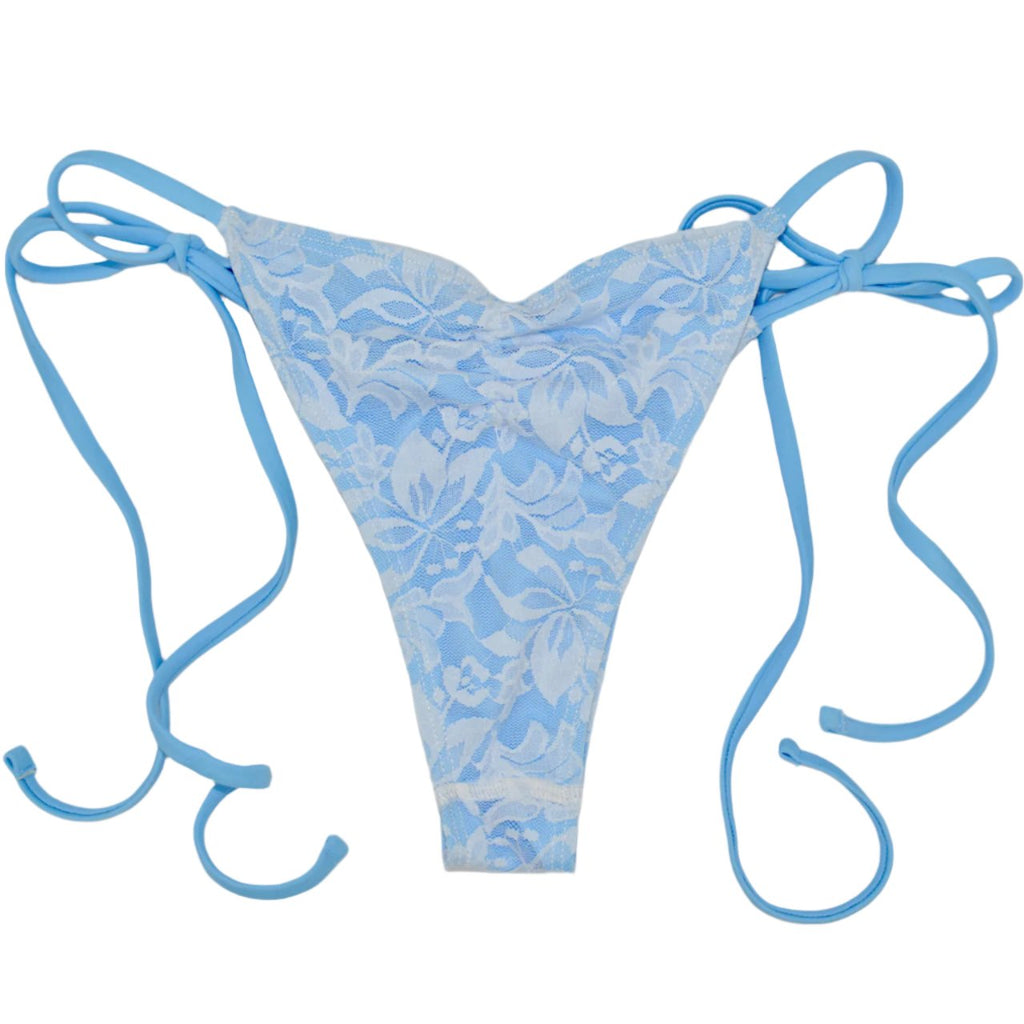 Cindy String Bikini Bottom: Dove White