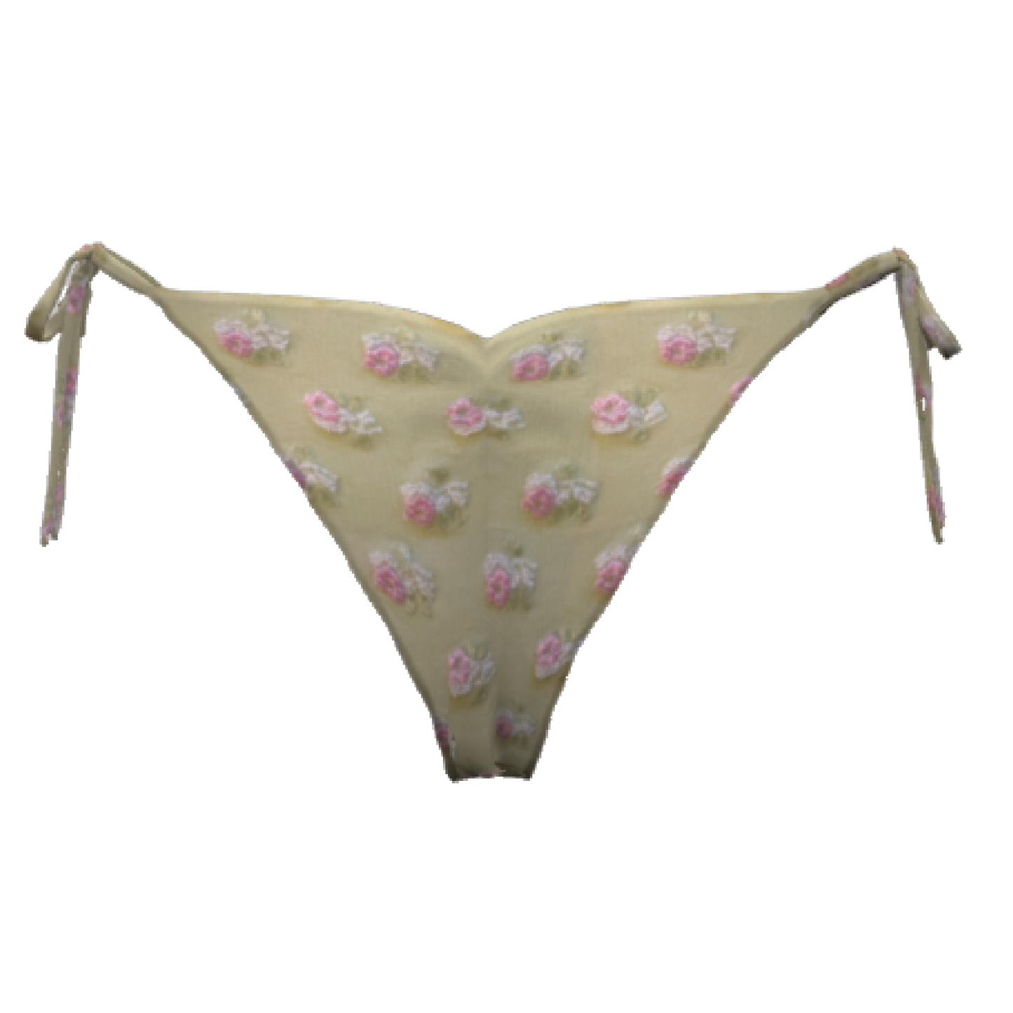 Cindy Lace String Bikini Bottom: Flower Field