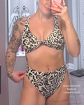 Grace High Waist Bottom: Leopard Print