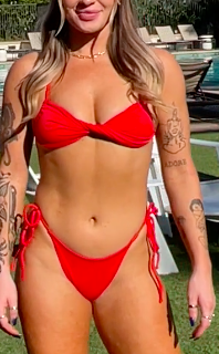 Bikini String Bottoms - Kansas City Red