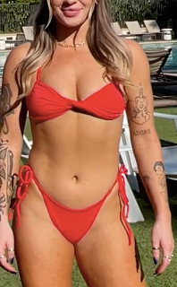 Bikini String Bottoms - Kansas City Red