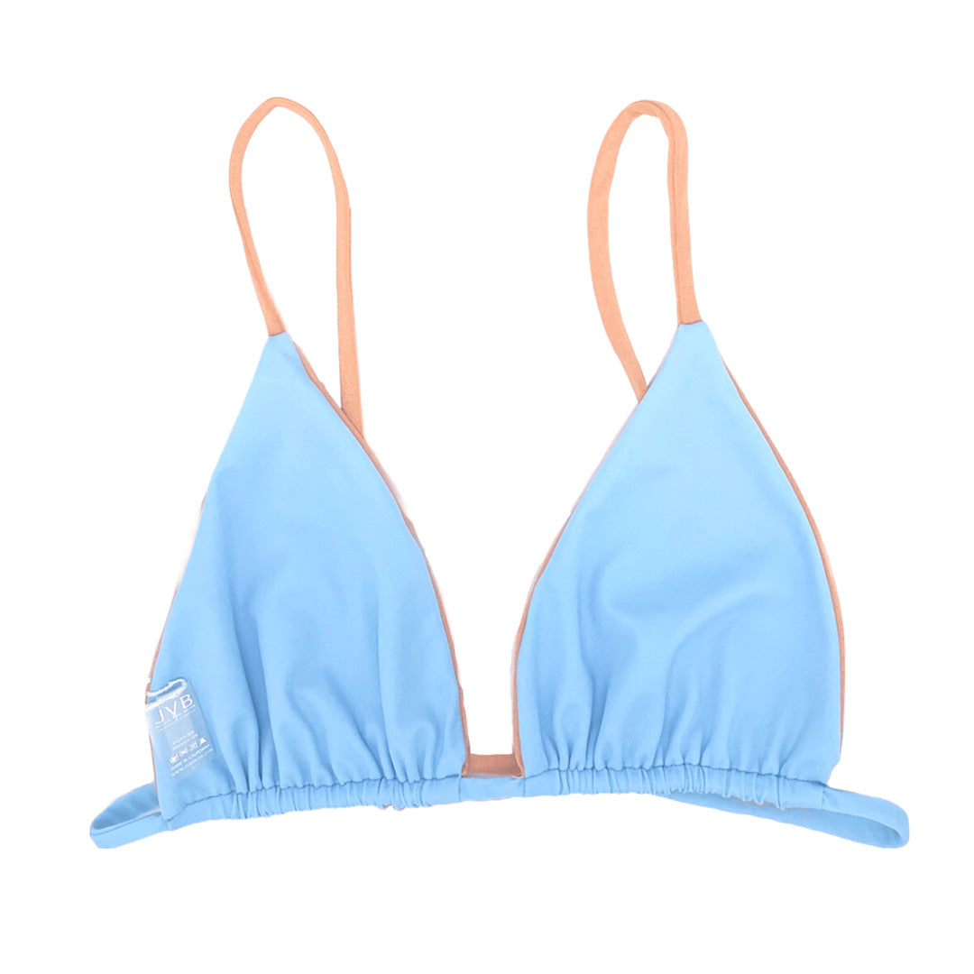 Love Reversible Bikini Top- Glass Slipper / Peach Fuzz