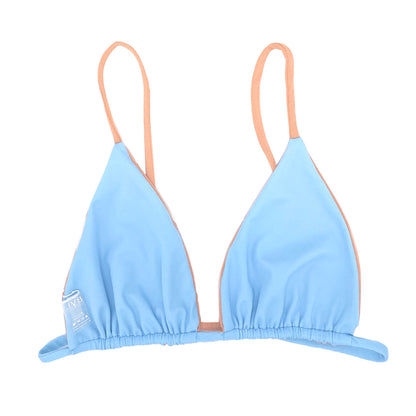 Love Reversible Bikini Top- Peach Fuzz / Glass Slipper