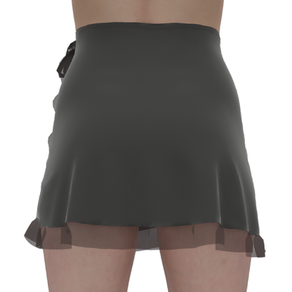 Lorelei Wrap Skirt: Twilight Black