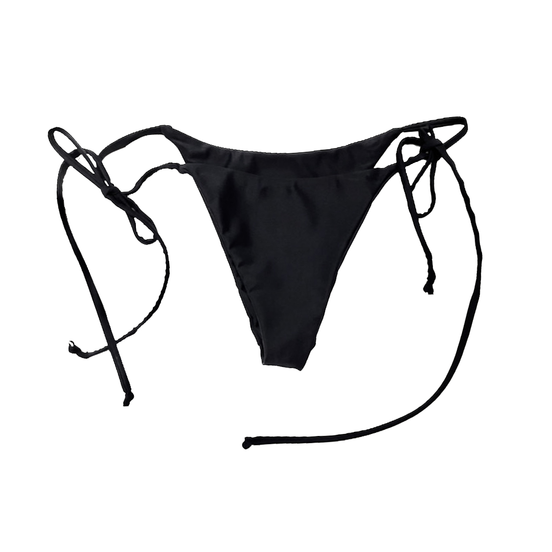 HIGH THIGH String Bottoms - Black Tourmaline – JVBswim