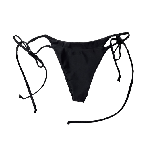 Bikini String Bottoms - Black Tourmaline