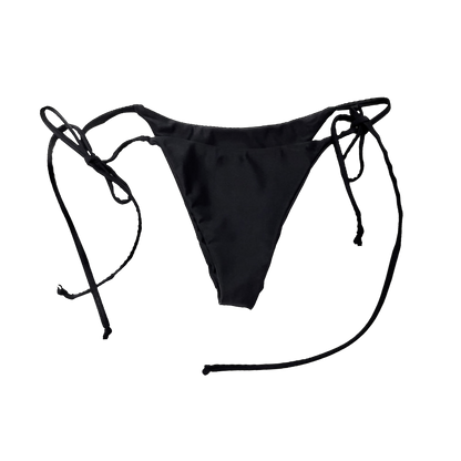 Bikini String Bottoms - Black Tourmaline