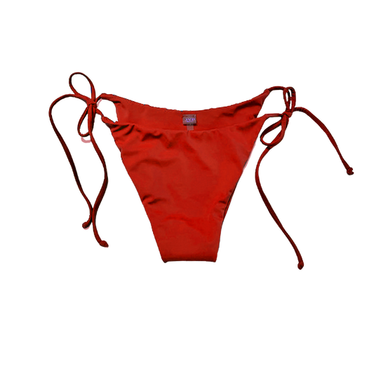 HIGH THIGH String Bottoms - Flamin red