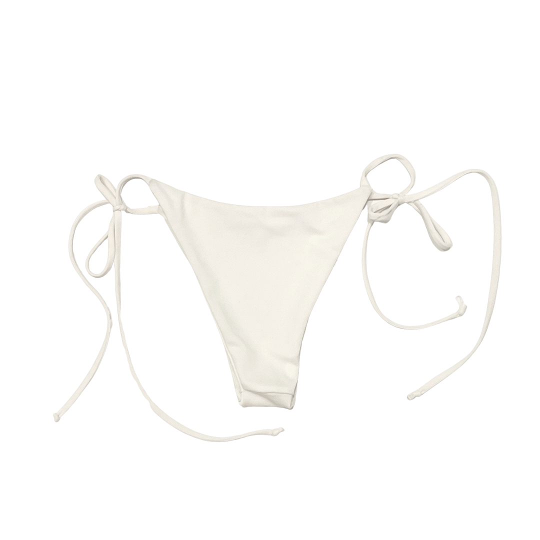 Bikini String Bottoms  - White Pearl